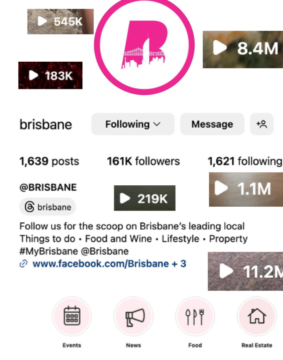 make this more views around @ Brisbane and followers?